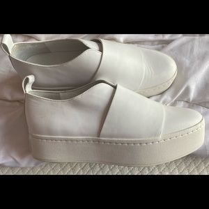 Vince White Platform sneakers